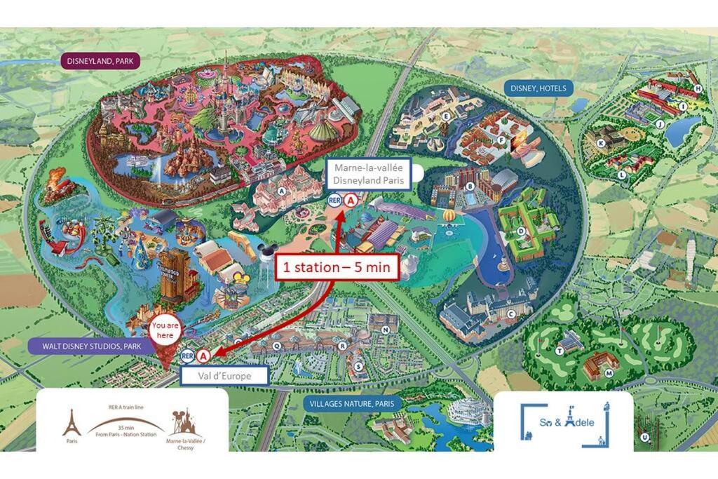 Studio Emotion 4P - Train Station 200M - Disneyland Paris 5 Min Montévrain Exterior foto